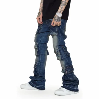 Fashionable Stacked Jeans in Various Styles