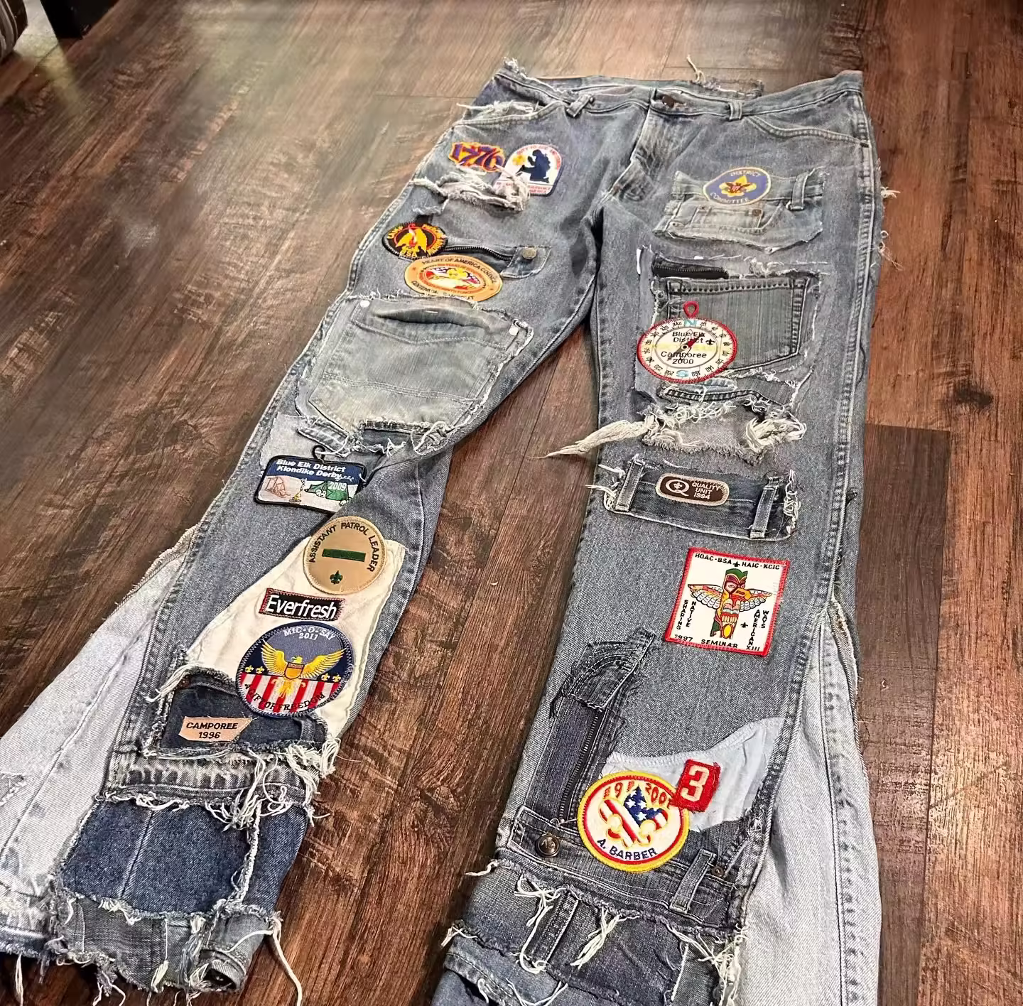 Embroidered Patches Jeans Embroidered Patches Jeans