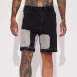 Relaxed Denim Shorts - Black Wash