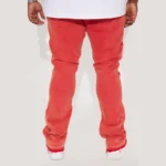 Count On It Stacked Skinny Flare Jeans - Red - Image 2