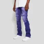 Bergamo Fray Jeans - Purple - Image 2