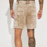 Relaxed Denim Shorts Jeans Taupe - Image 2