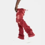 Bergamo Fray Jeans - Red - Image 2