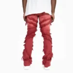 Bergamo Fray Jeans - Red - Image 4