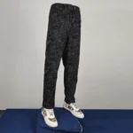 Laser Engraved Paisley Denim Pants - Image 3