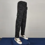 Laser Engraved Paisley Denim Pants - Image 2