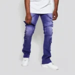 Bergamo Fray Jeans - Purple - Image 4