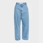 Mens Wide-Leg Paint Jeans - Image 2
