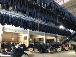 jeans drying