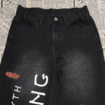 Men's denim pants full width digital printing anime series wukong - Image 5