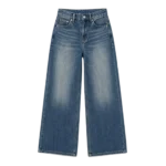 High waist wide leg jeans women elegant flowing silhouette custom denim manufacturer