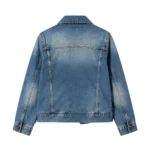 Prep style plaid lining women's denim jacket heritage design custom factory