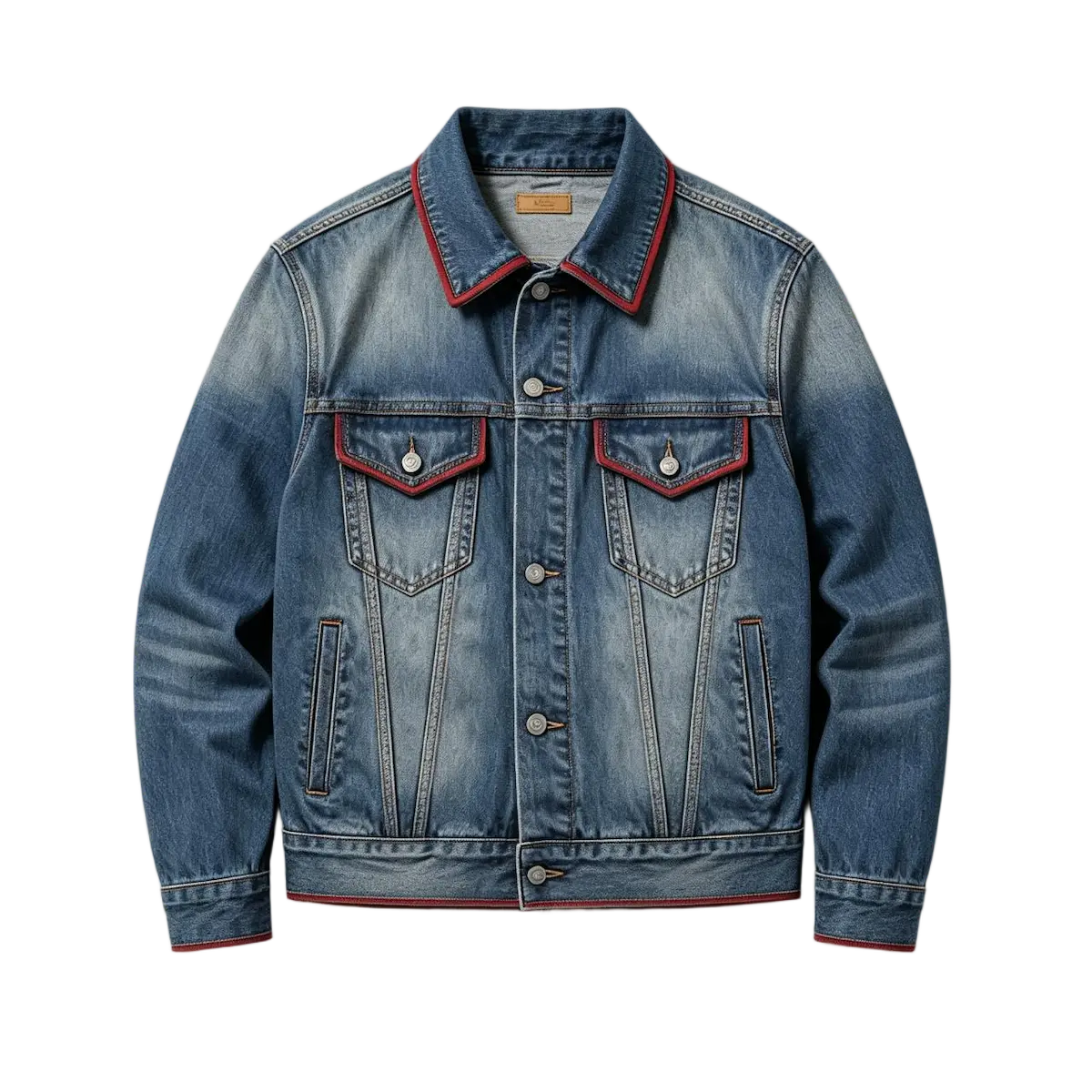 Raw selvedge denim Type II jacket men heritage shuttle loom fabric custom manufacturer