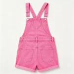 Lightweight denim women's short dungaree overalls casual summer fit custom manufacturer